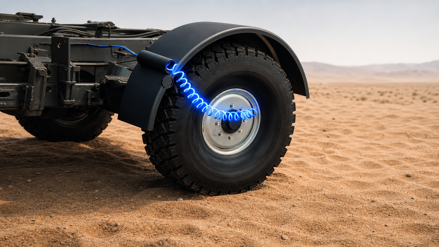 AirX Discovery at the wheel of an expedition vehicle
