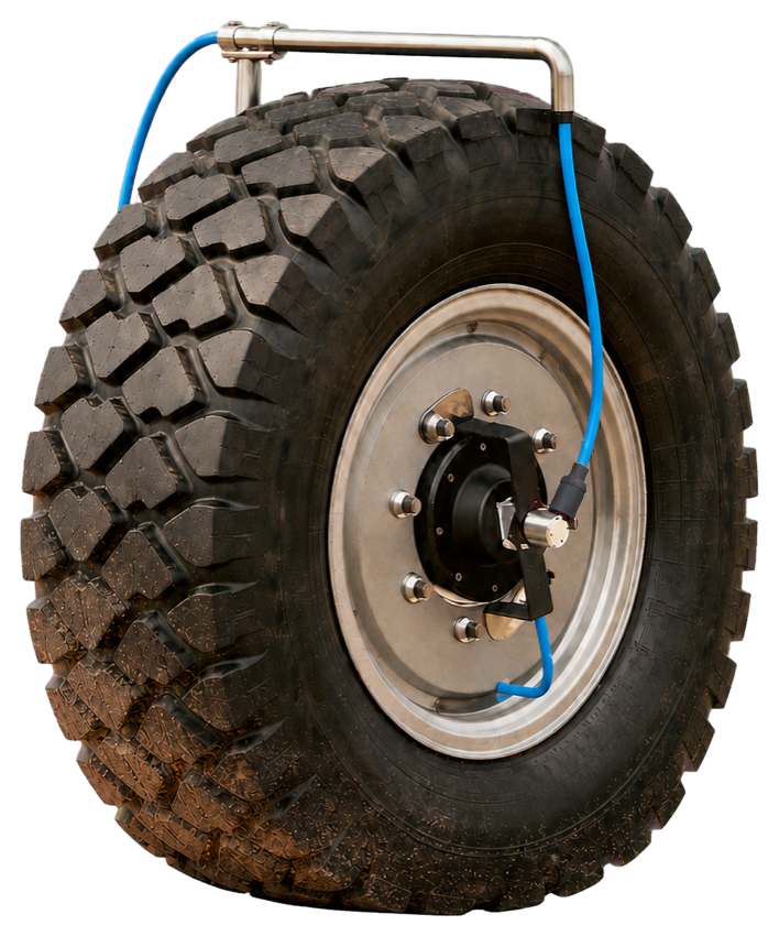 AirX Bridge air routing at an off-road wheel